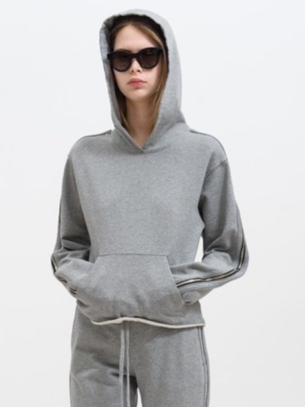 RTA Grey Zipper Hoodie - Picture 4 of 5